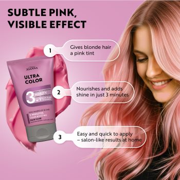 Joanna Ultra Color Pink Shades 3 Minutes balsam nuanțator - imagine 3